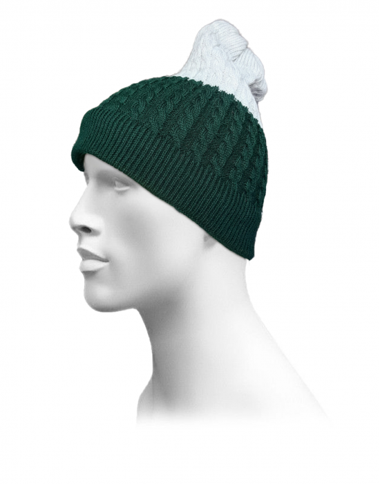 Unisex acrylic  self Designer Cap green
